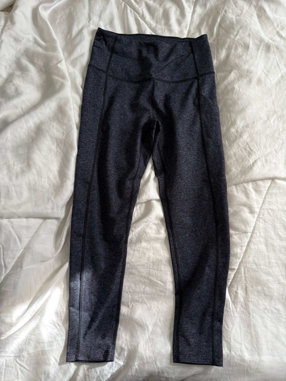 Zella Live In High Waist Pocket Leggings Heather Blue Grey Small S